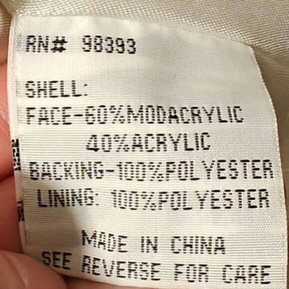 Faux Fur Mid length Coat sz 1X - Picture 7 of 8